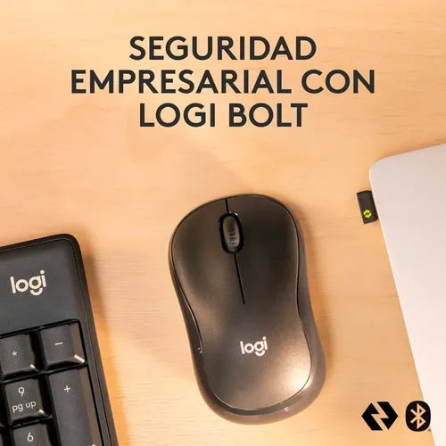 Kit Teclado Y Mouse Inalambrico Logitech Mk370 For Bussiness Negro