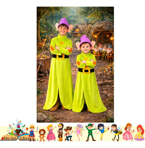 Disfraz Traje Enano Cuento Infantil Dia Del Libro Halloween Verde