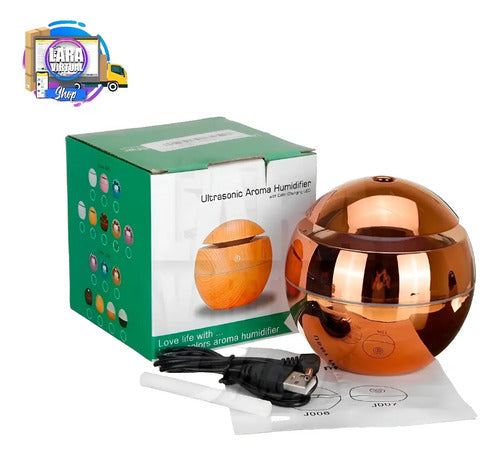 Humificador Usb Difusor De Aroma Excelente Verde Agua Metalizado