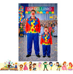 Disfraz Payaso Cuentos Infantiles Dia Del Libro Halloween Colorido