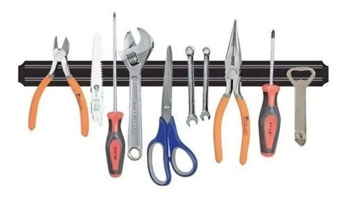 Barra Iman Magnetica Para Cuchillos 33cm  Negro