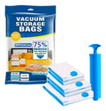 Pack 5 Bolsas Al Vacio Para Comprimir Oganizar+ Bomba Manual