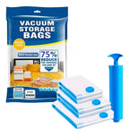 Pack 5 Bolsas Al Vacio Para Comprimir Oganizar+ Bomba Manual