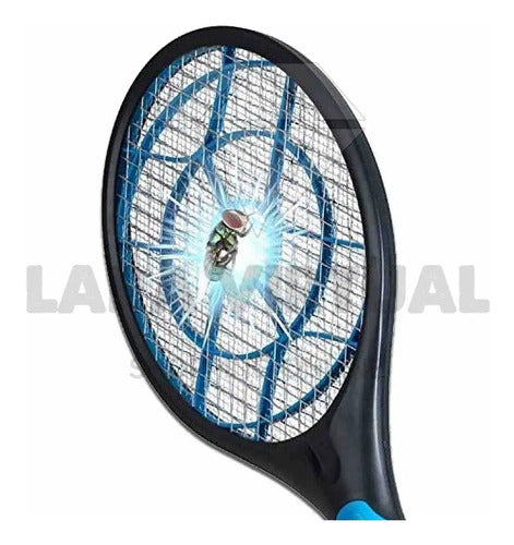 Raqueta Eléctrica Mata Mosquitos A Pilas Aa Potente Y Seguro Negro