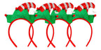 Pack 12 Cintillos Elfo Duende Fiesta Celebraciones Navideñas Verde