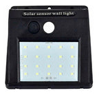 Lámpara Solar Led 20w Con Sensor De Movimiento Para Hogar Negro