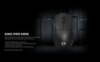 Mouse Gamer Redragon King Pro 26000dpi 5 Botones Programable Negro