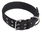 Collar De Lona Para Grandes Mascotas 65cm Maxima Resistencia Negro