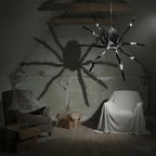 Araña Colgante Animatronics Halloween Decoración Miedo/broma Negro