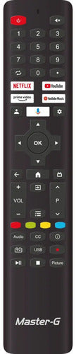Smart Tv Led 43 Google Tv Full Hd Bluetooth Mgg43ffk Master-g Color Negro 2025