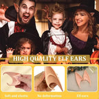 Pack 6 Orejas Duende Elfo Vulcano Navidad Halloween Cosplay Beige