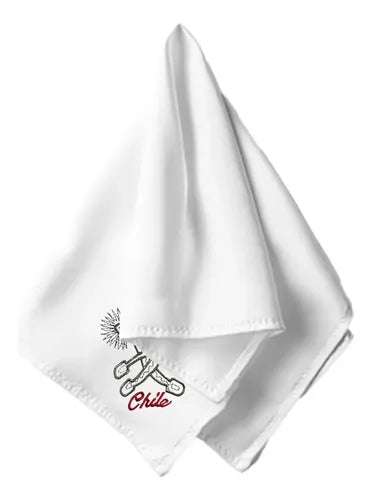 Pañuelo Cueca Competencia Fiestas Patrias Danzas Espuela Blanco Espuela
