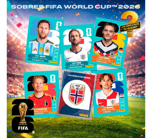 Pack 80 Sobre Fifa World Cup 2026 Original Panini 560 Lamina Fifia World Cup Pack 80