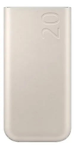 Cargador Portatil Bateria Power Bank Samsung 20.000mah 45w Beige