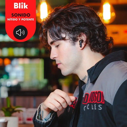 Audifonos Inalambricos Blik Air950 Tws Bt 5.4 Anc Enc Ipx4 Negro