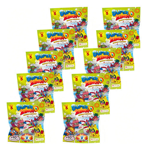 Super Zings Serie 3 Pack 10 Sobres 1 Figura Por Sobre