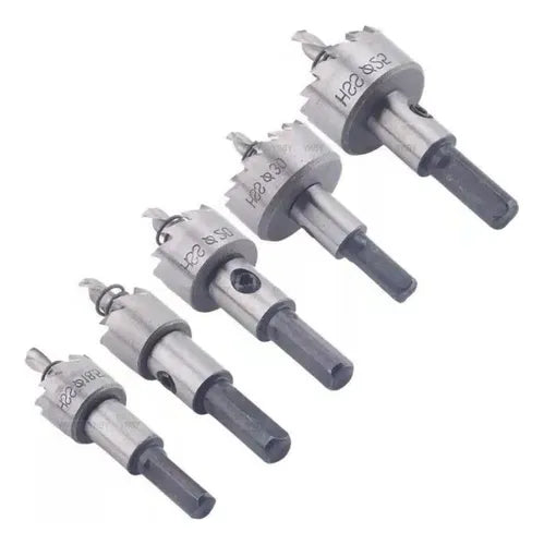 Set Brocas 5pcs Copa Para Metal
