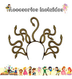 Disfraz Medusa Cuentos Infantiles Dia Del Libro Halloween Verde