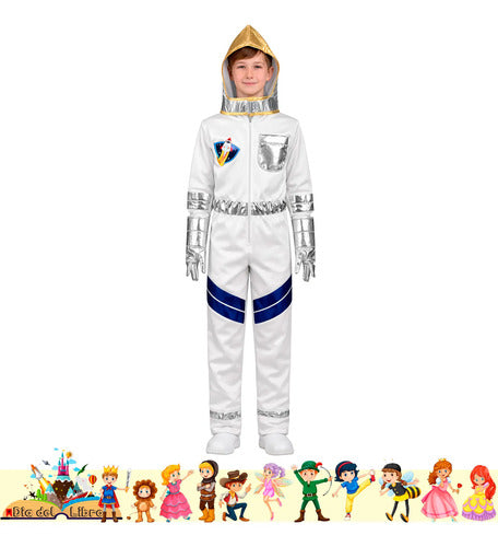 Disfraz Traje Astronauta Cuentos Infantiles Dia Del Libro Blanco