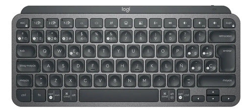 Teclado Inalambrico Logitech Mx Keys Mini Usb-c Recargable Grafito Español