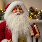 Muñeco Santa Con Campana Animatronic Dcoracion Navidad 115cm Rojo