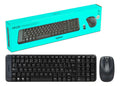 Kit Teclado Y Mouse Inalambrico Logitech Mk220 Usb Español Negro