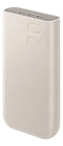 Cargador Portatil Bateria Power Bank Samsung 20.000mah 45w Beige
