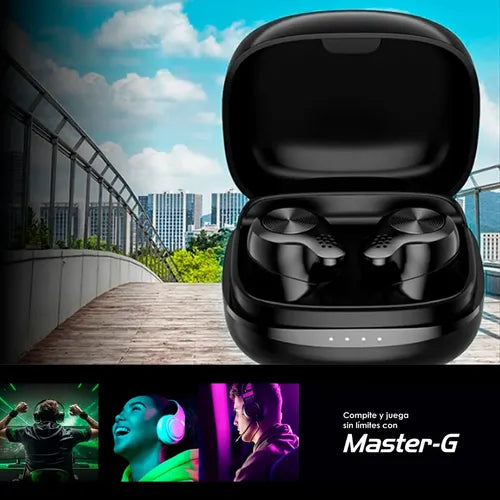 Audifonos Inalambricos Master-g Buds10 Tws Bluetooth V5.3 Negro