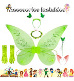 Disfraz Vestido Hada Cuento Infantil Dia Del Libro Halloween Verde