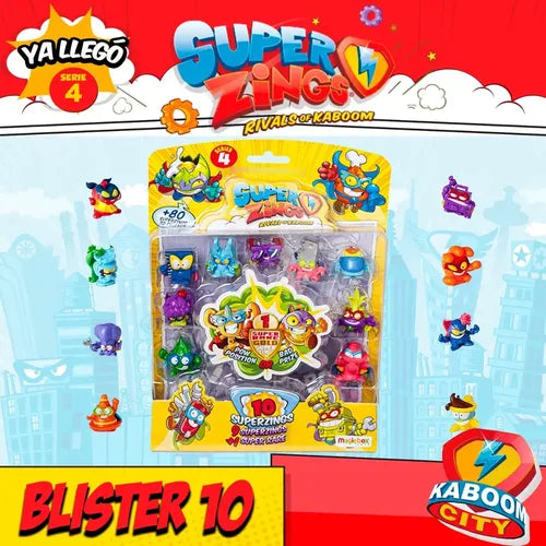 Superzings Serie 4 Original Blister 10 Figuras Coleccionable
