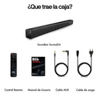 Barra De Sonido Blik Surreal24 24w Cinema Bt/aux/hdmi/usb Negro
