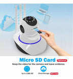 Camara Ip Wifi 1080p Onvif 2m Hd Visión Nocturna 360 Grados Blanco