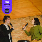 Pack 2 Micrófonos Blik Inalámbricos Con Receptor Karaoke Negro