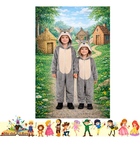 Trajes Disfraces Cuentos Infantiles Dia Del Libro Halloween Lobito 7-9