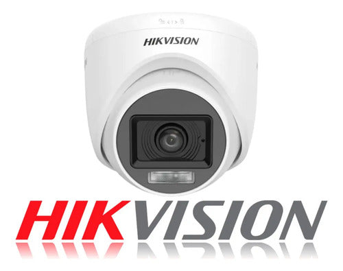 Camara Analoga Domo Hikvision Smart Hybrid Light 2mp 2.8mm Blanco