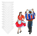 Pack 12 Pañuelo Cueca Competencia Liso Fiestas Patrias Danza Blanco Liso