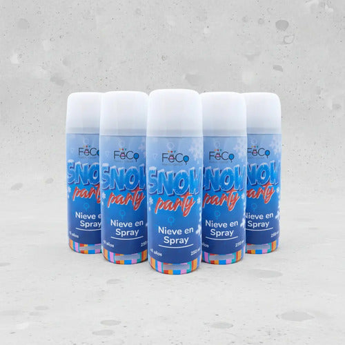 12 Spray Nieve Artificial Cotillón