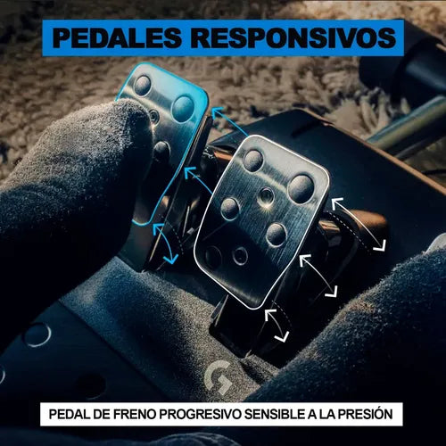 Volante De Carreras Pedales Logitech G923 Playstation 4 Ps5 Negro
