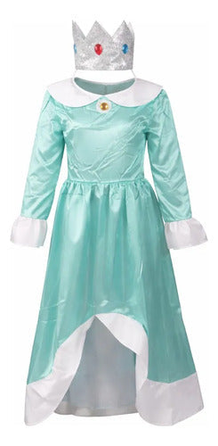 Vestido Disfraz Princesa Peach Día Del Libro Cuento Infantil Peach