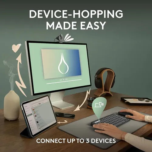 Logitech Pebble Keys 2 K380s Teclado Bt Multi-device Grafito Idioma Español
