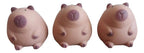 Pack De 3 Squishy Anti-estrés De Capybara De 9cm Marrón