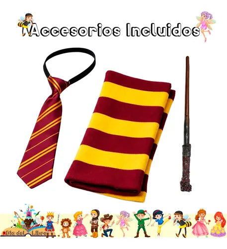 Trajes Disfraces Cuentos Infantiles Dia Del Libro Halloween Gryffindor 5-6