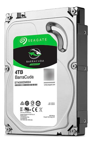 Disco Duro Seagate Barracuda 4tb 3.5in Pc/dvr/nvr Vigilancia Plateado