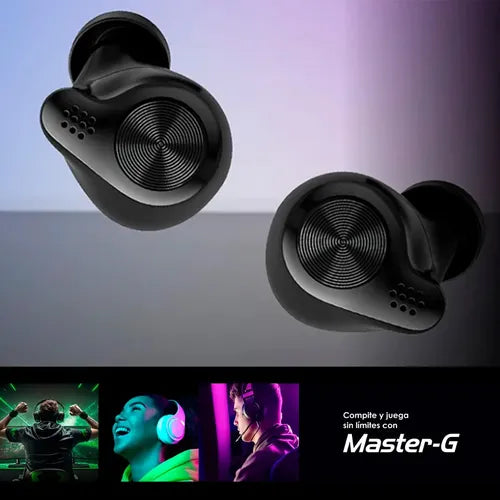 Audifonos Inalambricos Master-g Buds10 Tws Bluetooth V5.3 Negro