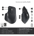 Mouse Wireless Logitech Mx Master 3s Grafito