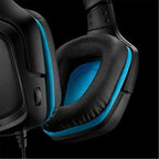 Audifono Gamer Logitech Alambrico G432 7.1 Surround Microfno Negro