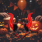 Cintillo Diablo Halloween Rojo