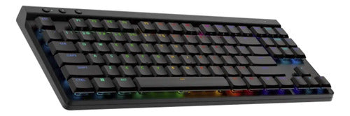 Teclado Gamer Inalambrico Logitech G515 Recargable Luces Negro Inglés Us