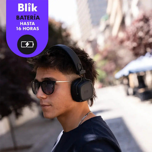 Audifonos Inalambricos Blik Feel250 Bt 5.4 Bateria 20 Hrs Negro
