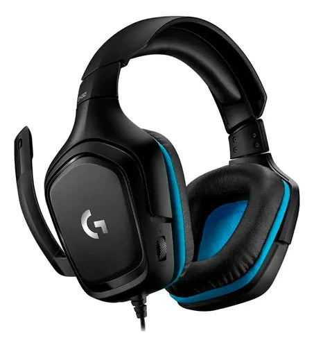 Audifono Gamer Logitech Alambrico G432 7.1 Surround Microfno Negro